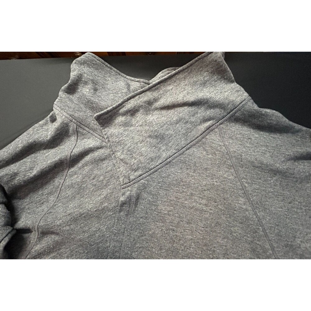 Champion Women XXL Dark Gray Open Wrap Cardigan Sweatshirt Pockets Thumbholes